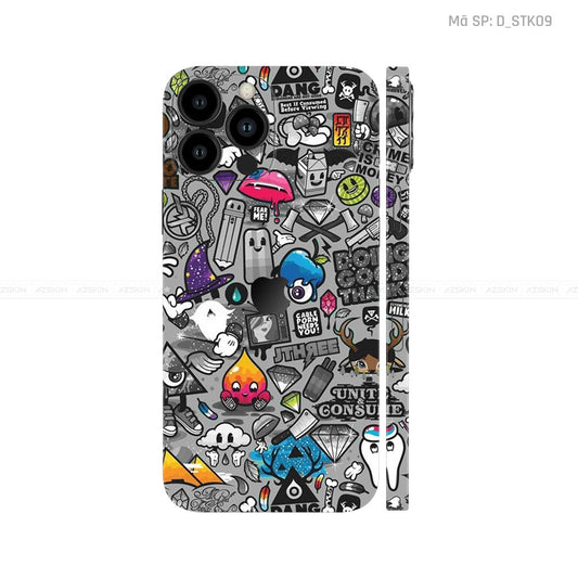 Dán Skin IPhone 15 Series Hình Sticker | STK09