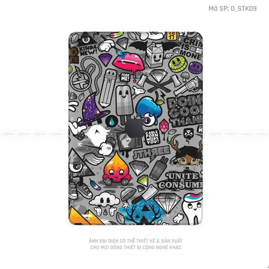 Dán Skin IPad Gen Series Hình Sticker | D_STK09