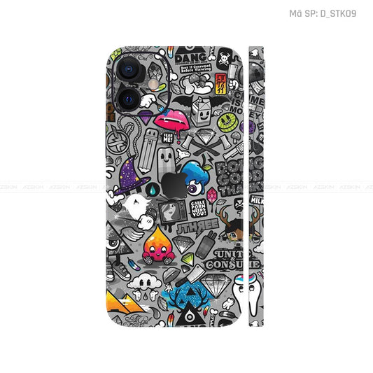 Dán Skin IPhone 12 Series Hình Sticker | D_STK09