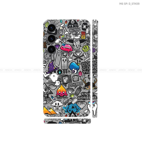 Dán Skin Samsung Galaxy S25 Series Chủ Đề Sticker | D_STK09