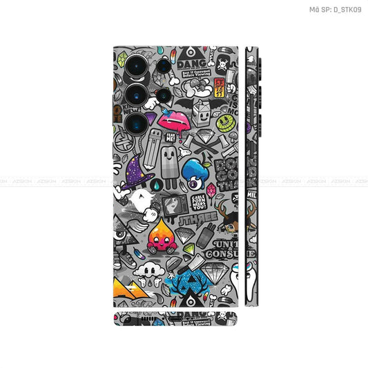 Dán Skin Galaxy S23 Series Hình Sticker | D_STK09