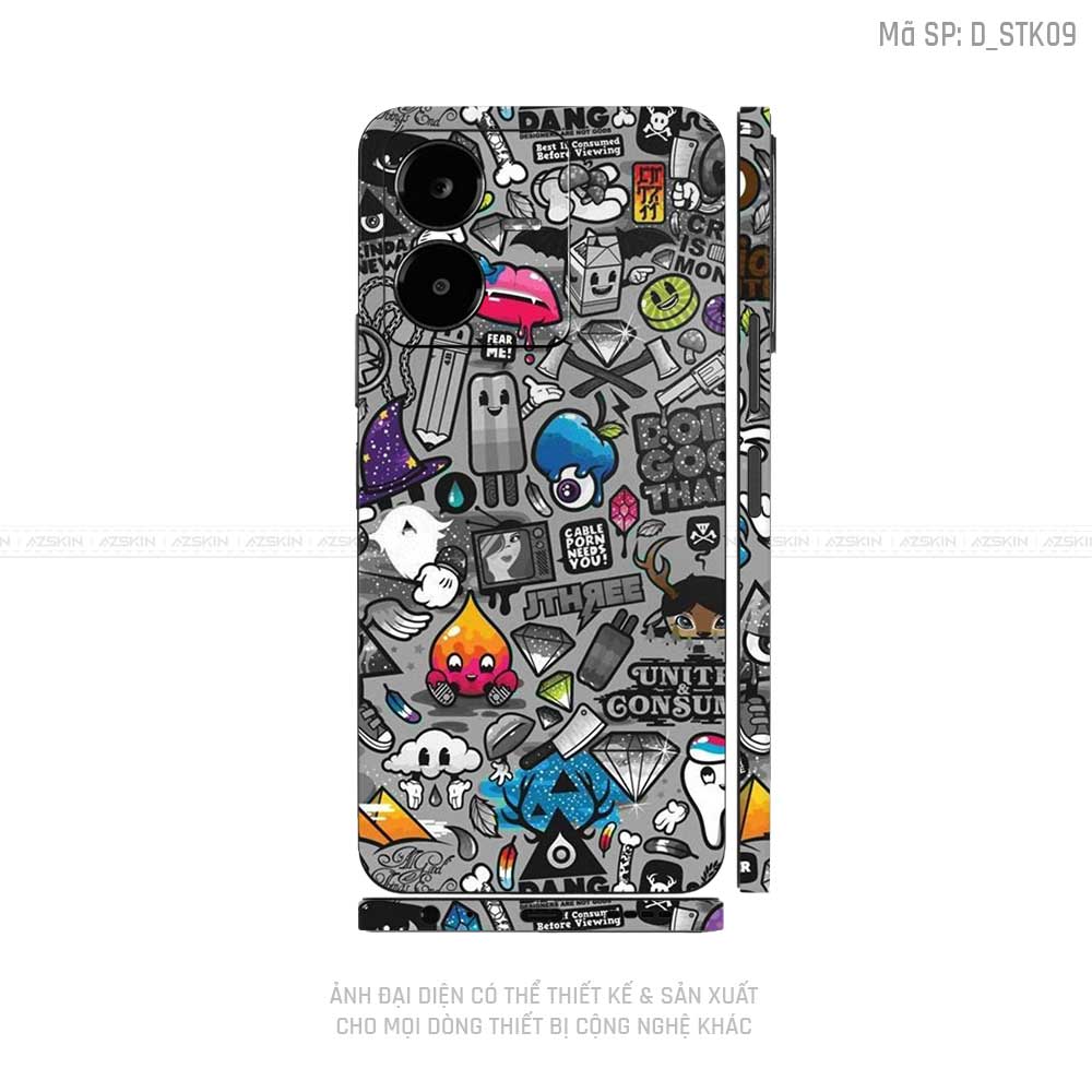 Dán Skin Vivo Y Series Hình Sticker | D_STK09