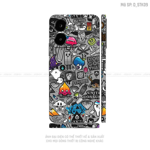 Dán Skin Vivo Y Series Hình Sticker | D_STK09