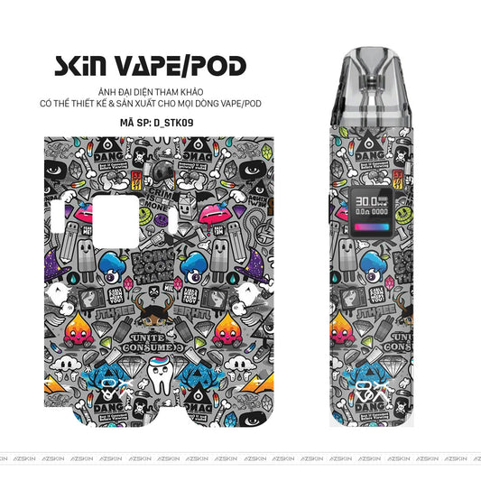 Dán Skin Pod Hình Sticker | D_STK09