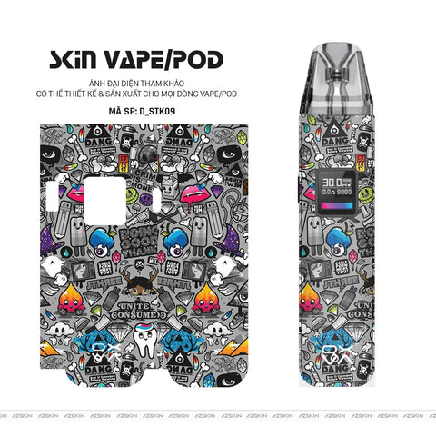 Dán Skin Pod Hình Sticker | D_STK09