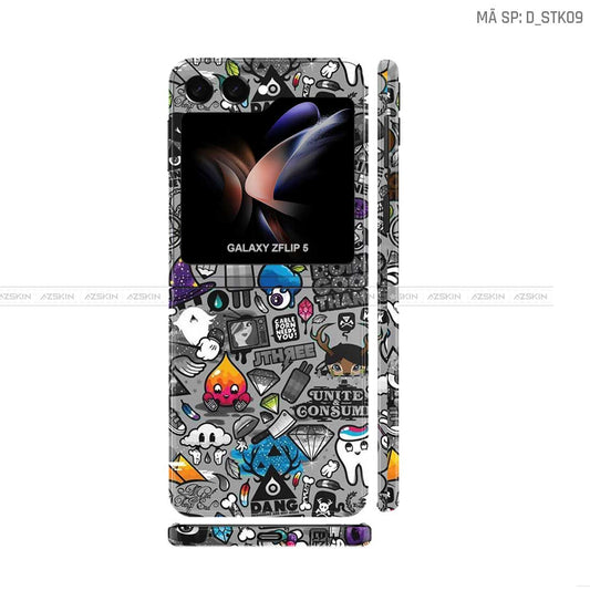 Dán Skin Galaxy Z Flip 7 Hình Sticker | D_STK09