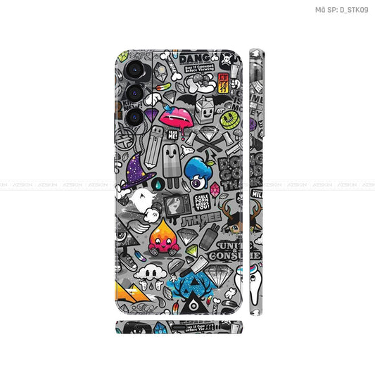 Dán Skin Galaxy S22 Series Hình Sticker | D_STK09