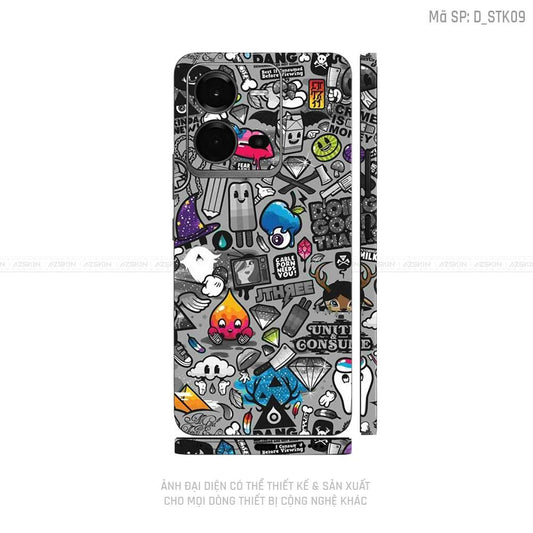Dán Skin Vivo V Series Hình Sticker | D_STK09
