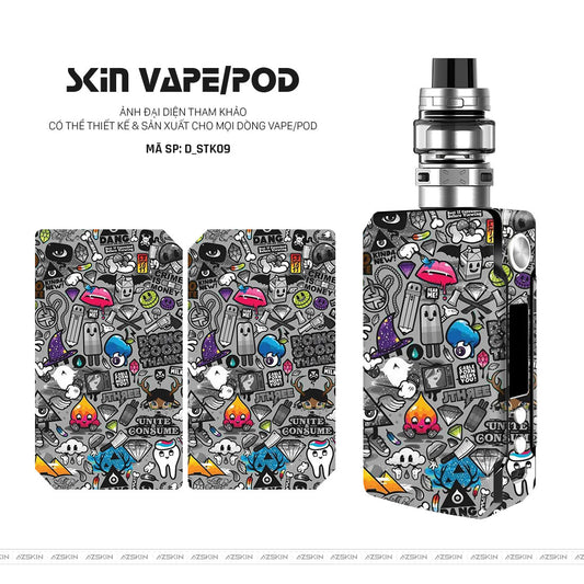 Dán Skin Vape Hình Sticker | D_STK09