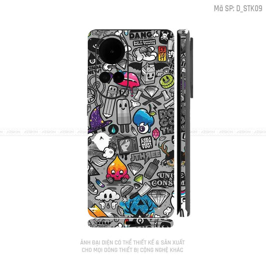 Dán Skin Điện Thoại OPPO Reno Series Hình Sticker | D_STK09