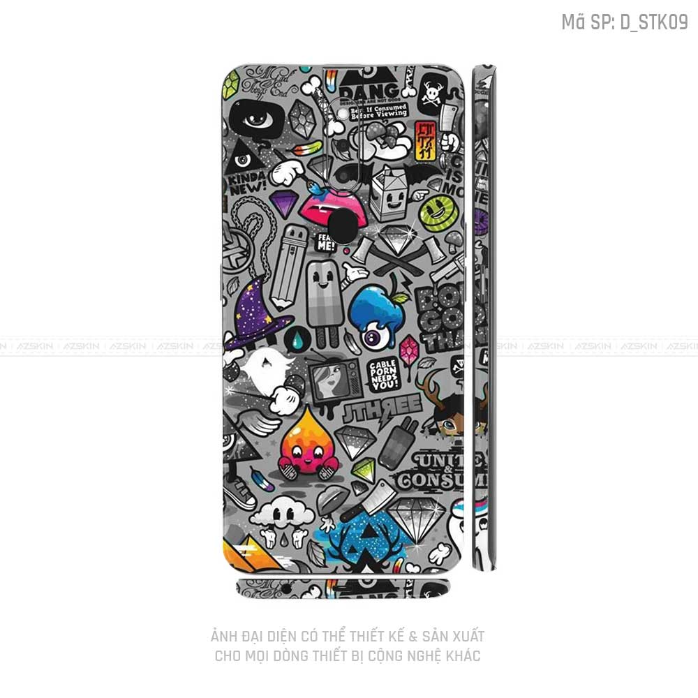 Miếng Dán Skin Điện Thoại OPPO F Series Hình Sticker | D_STK09