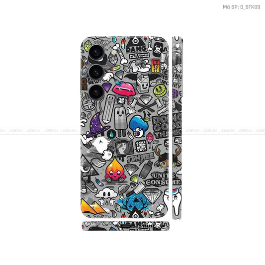 Dán Skin Galaxy S23 Series Hình Sticker | D_STK09