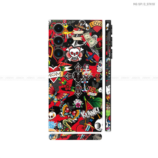 Dán Skin Galaxy S23 Series Hình Sticker | D_STK10