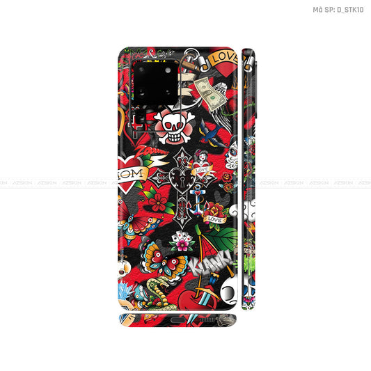 Dán Skin Galaxy S20 Series Hình Sticker | D_STK10