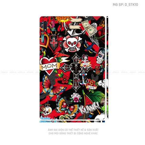 Dán Skin Galaxy Tab S7 Series Hình Sticker | D_STK10