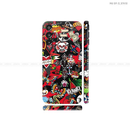 Dán Skin Samsung A Series Hình Sticker | D_STK10