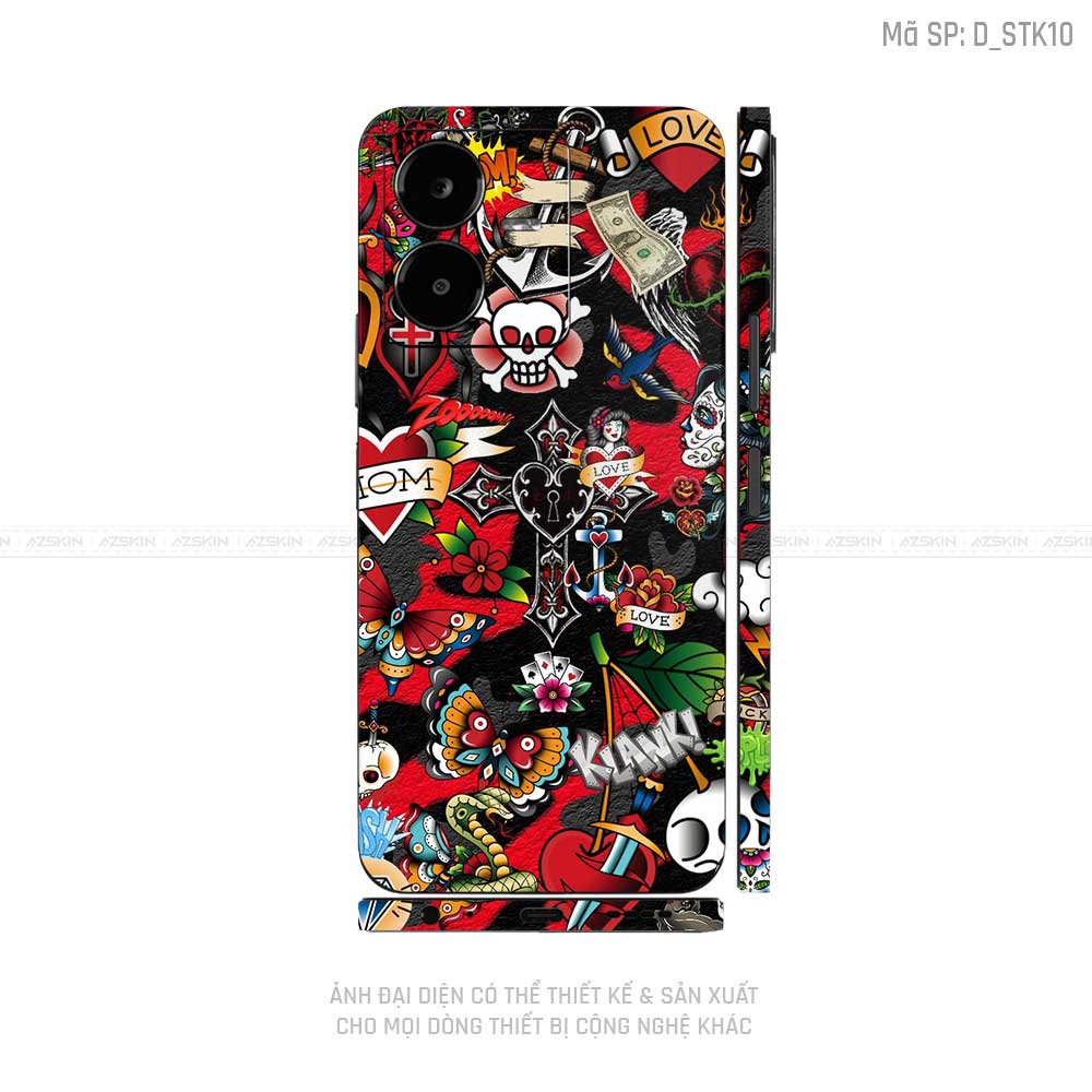 Dán Skin Vivo Y Series Hình Sticker | D_STK10