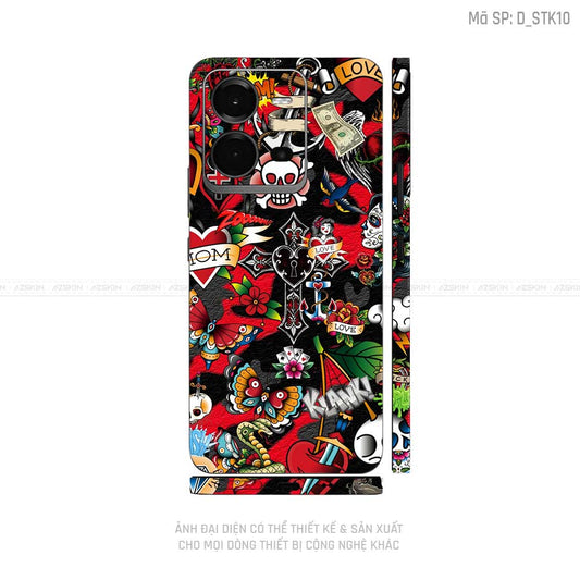 Dán Skin Vivo V Series Hình Sticker | D_STK10