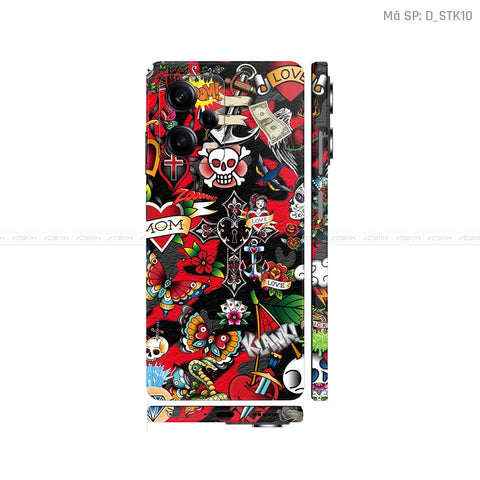 Dán Skin Xiaomi Redmi Note 12 Series Hình Sticker | D_STK10