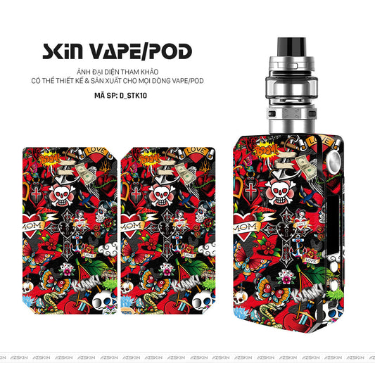 Dán Skin Vape Hình Sticker | D_STK10