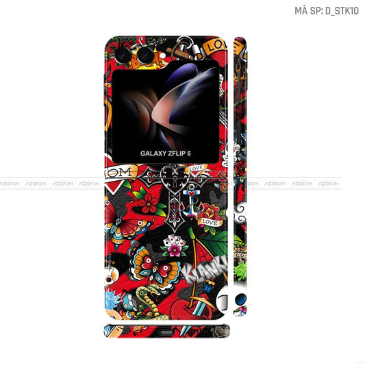 Dán Skin Galaxy Z Flip 7 Hình Sticker | D_STK10