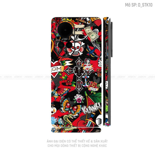 Dán Skin Điện Thoại OPPO Reno Series Hình Sticker | D_STK10