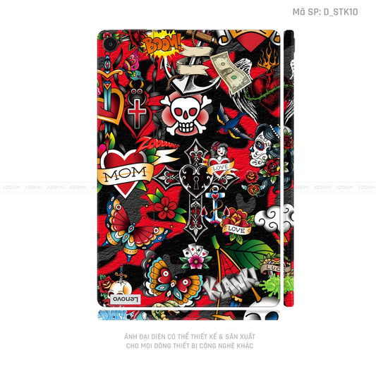 Dán Skin Máy Tính Bảng Lenovo Pad Series Hình Sticker | D_STK10