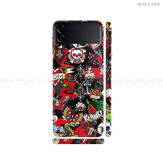 Dán Skin Galaxy Zflip3 Hình Sticker | D_STK10