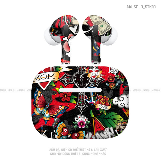 Dán Skin Tai Nghe Airpod 3 Hình Sticker | D_STK10