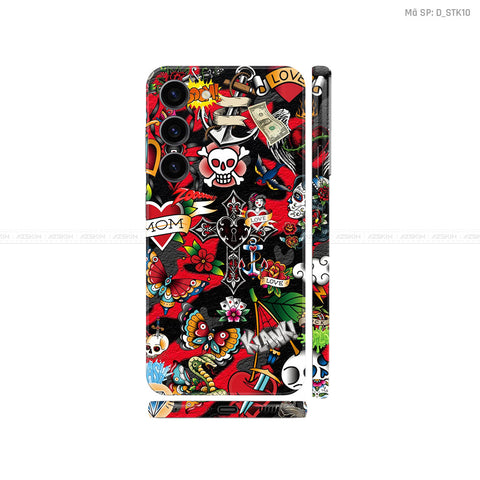 Dán Skin Galaxy S23 Series Hình Sticker | D_STK10