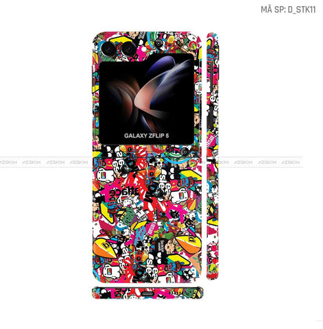 Dán Skin Galaxy Z Flip5 Hình Sticker | D_STK11