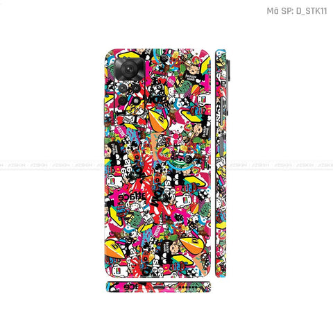 Dán Skin Xiaomi Redmi Note 11 Series Hình Sticker | D_STK11