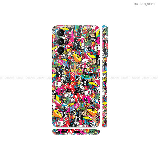 Dán Skin Galaxy S21 Series Hình Sticker | D_STK11