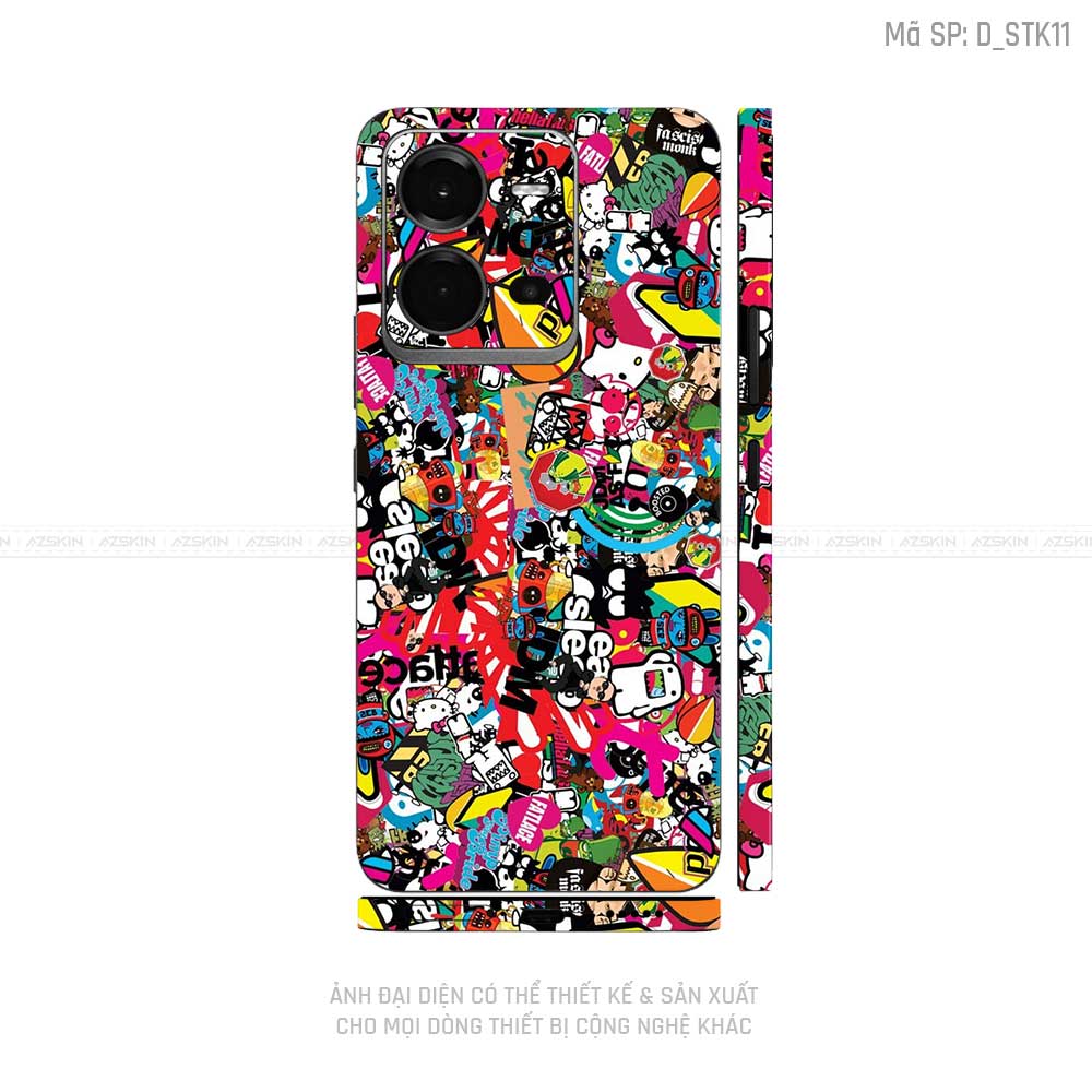 Dán Skin Vivo V Series Hình Sticker | D_STK11
