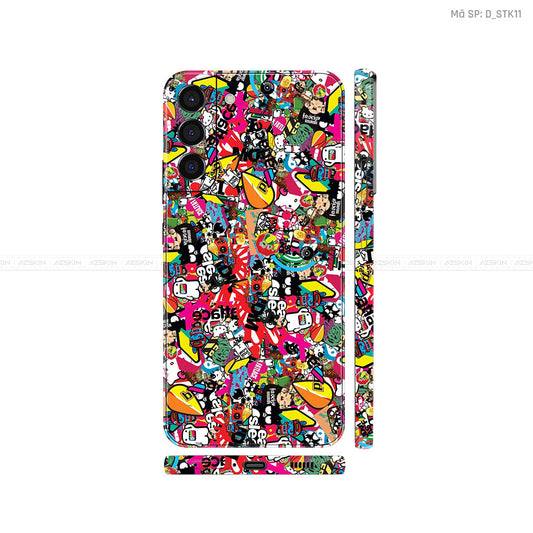 Dán Skin Galaxy S22 Series Hình Sticker | D_STK11