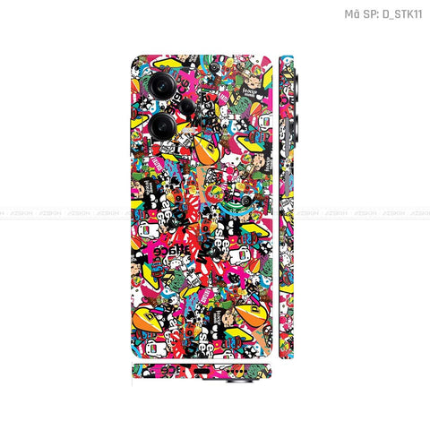 Dán Skin Xiaomi Redmi Note 12 Series Hình Sticker | D_STK11