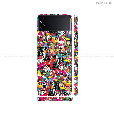 Dán Skin Galaxy Zflip3 Hình Sticker | D_STK11