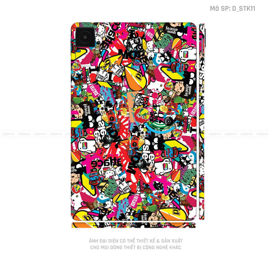 Dán Skin Máy Tính Bảng Xiaomi Mipad Hình Sticker | D_STK11