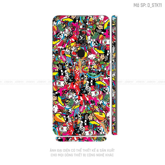 Miếng Dán Skin Điện Thoại OPPO F Series Hình Sticker | D_STK11