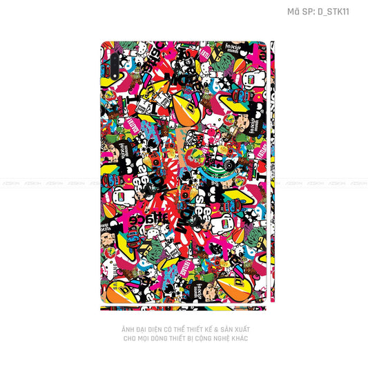 Dán Skin Galaxy Tab S8 Series Hình Sticker | D_STK11