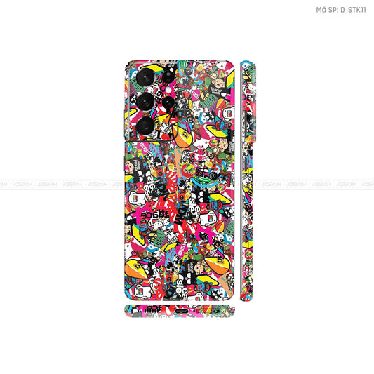 Dán Skin Galaxy S21 Series Hình Sticker | D_STK11