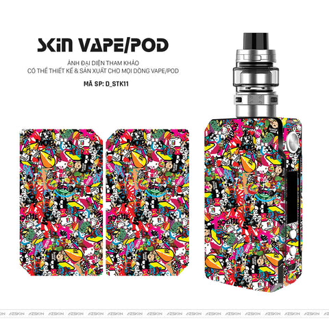 Dán Skin Vape Hình Sticker | D_STK11