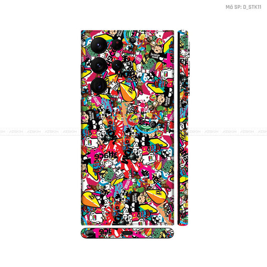 Dán Skin Galaxy S22 Series Hình Sticker | D_STK11
