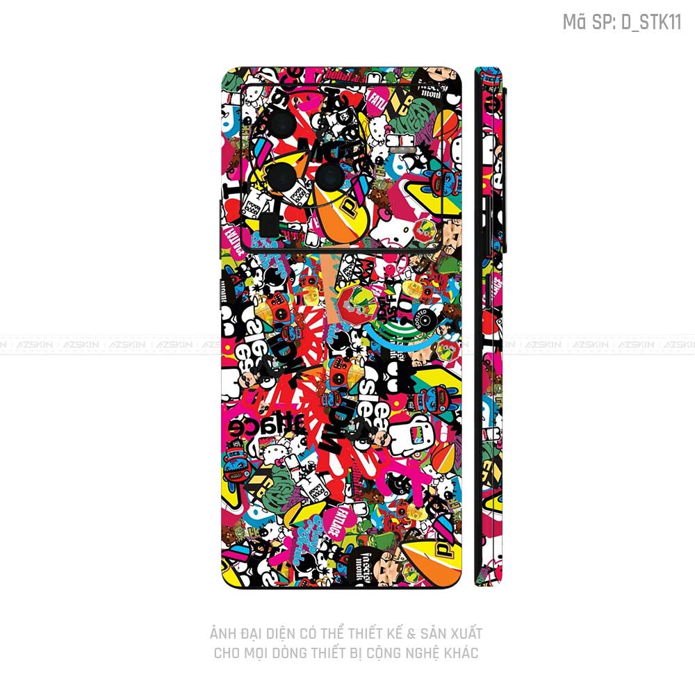 Dán Skin Vivo X Series Hình Sticker | D_STK11