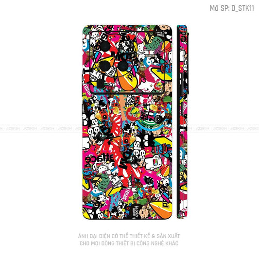 Dán Skin Vivo X Series Hình Sticker | D_STK11
