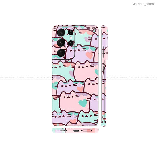 Dán Skin Galaxy S21 Series Hình Sticker Dễ Thương | D_STK13