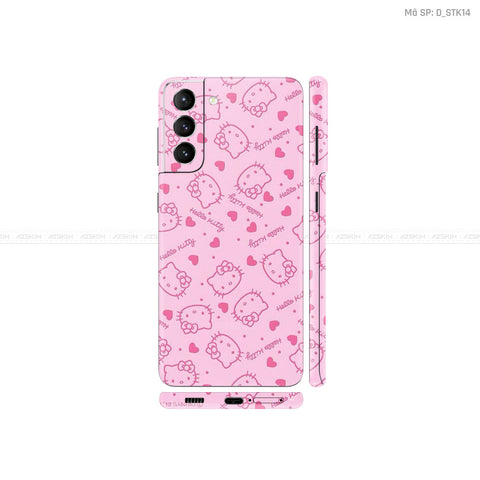 Dán Skin Galaxy S21 Series Hình Sticker Hello kitty | D_STK14