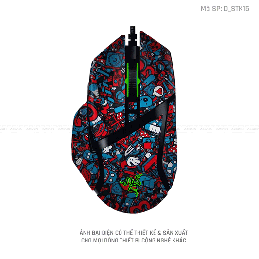 Skin Dán Chuột Razer Hình Sticker | D_STK15
