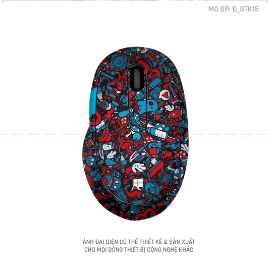 Skin Dán Chuột Microsoft Hình Sticker | D_STK15