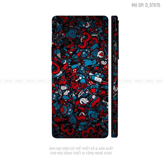 Dán Skin Vivo X Series Hình Sticker | D_STK15